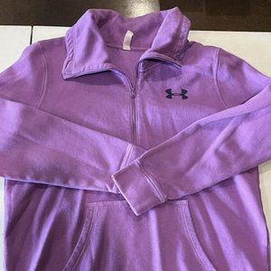 Under Armour half zip with pocket size large
